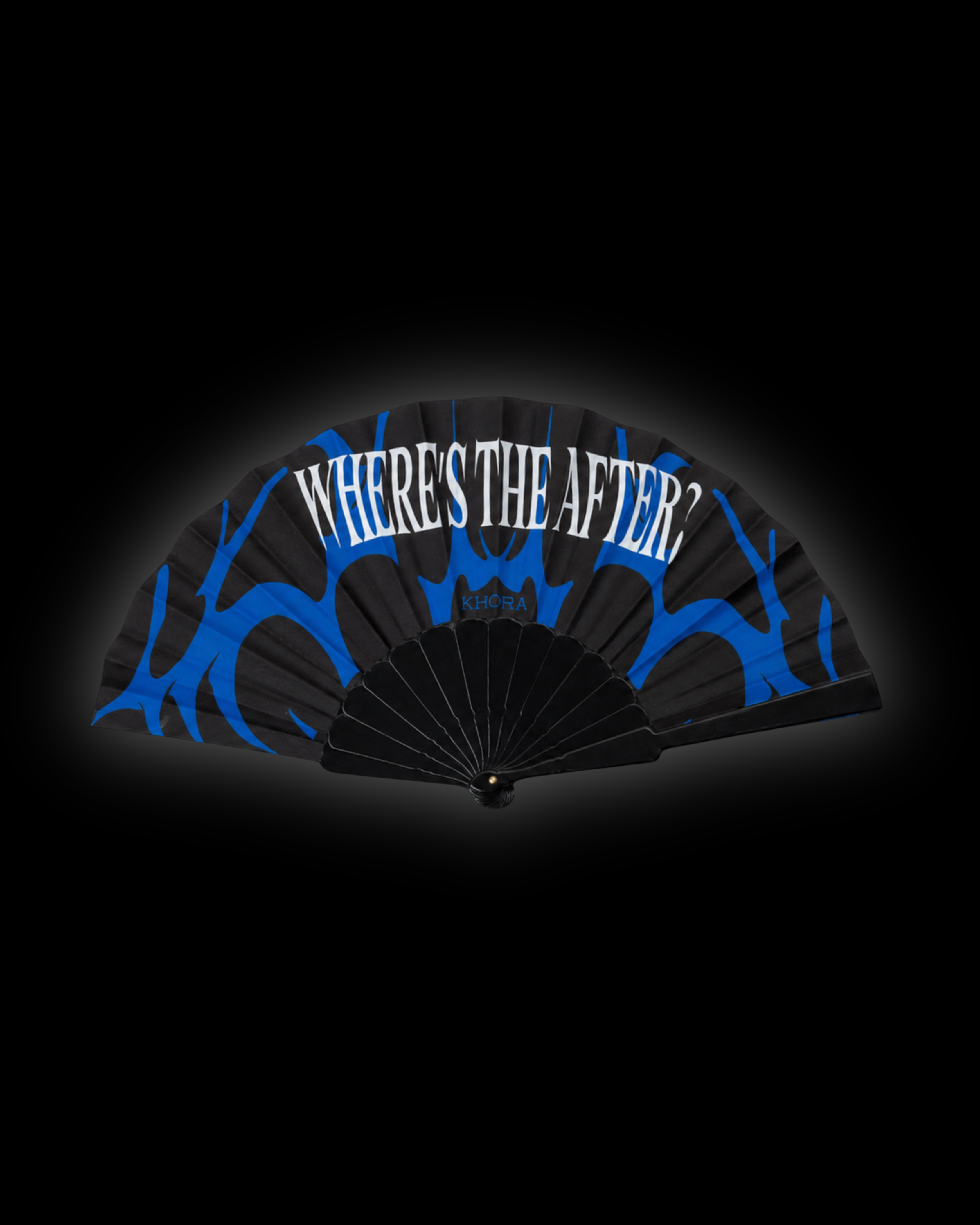 Khora hand fan with “Where’s The After” design